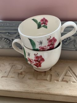 Sets of two tea cups (total of 5 sets)