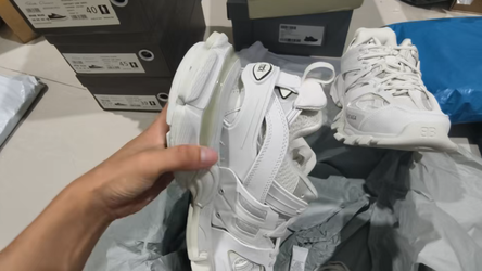 Balenciagas sneaker lightly worn too big for me triple s with rhinestones runs big