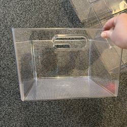 All-Purpose Clear Plastic Storage Bins – Set of 3