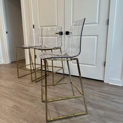 Counter Stool With Metal Frame