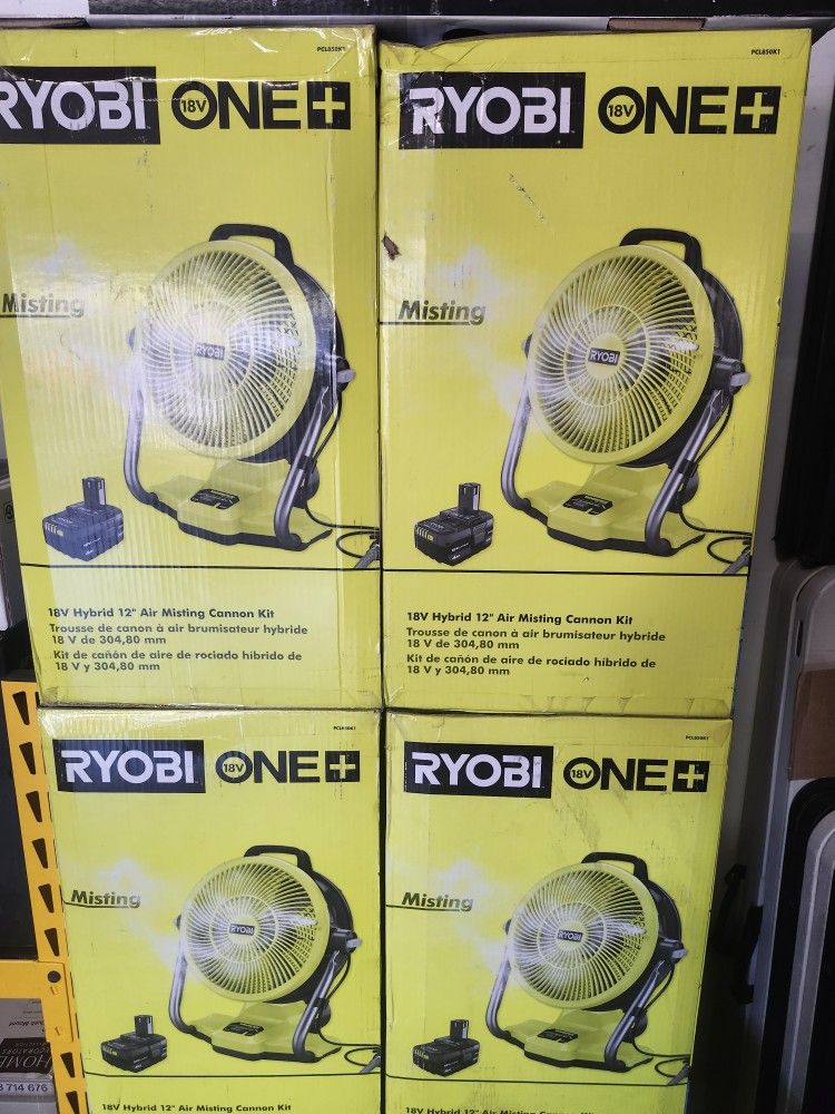 RYOBIONE+ 18V Cordless Hybrid WHISPER SERIES 12 Misting Air