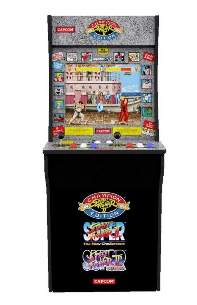 Arcade1UP Street Fighter 2 Arcade Machine, 4 ft