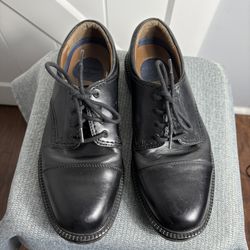 Dockers Black Lace Up Men’s Oxford Dress Shoes Leather Size 8M