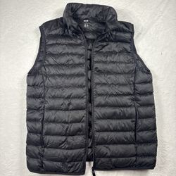 Uniqlo Ultra Light Down Vest Women S Black Packable Puffer Water Repellent