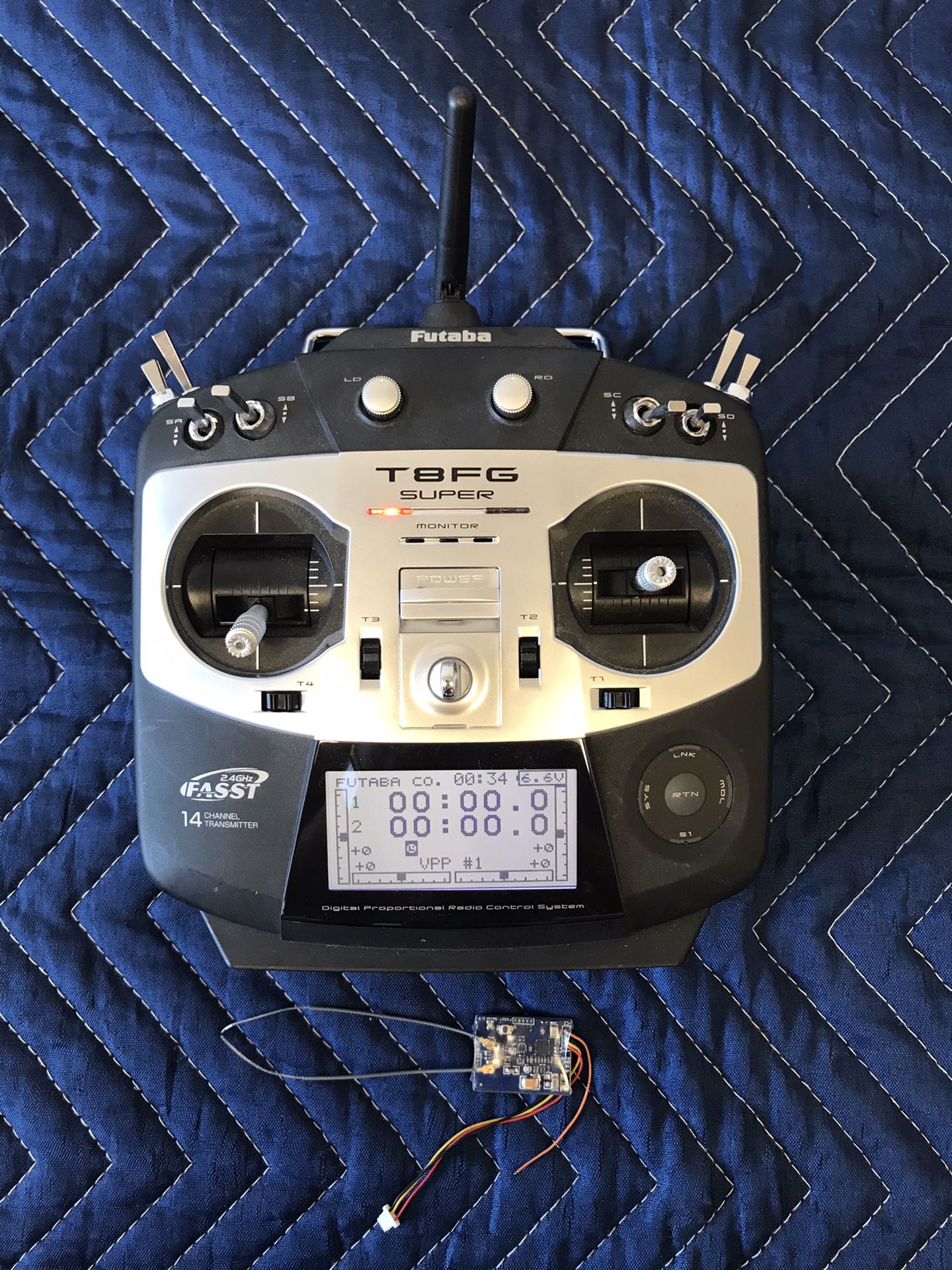 Futaba T8FG SUPER 2.4GHz 14 Channel Transmitter & Receiver Tx Rx Drone Remote