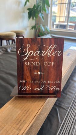 Wedding Sparkler Sign