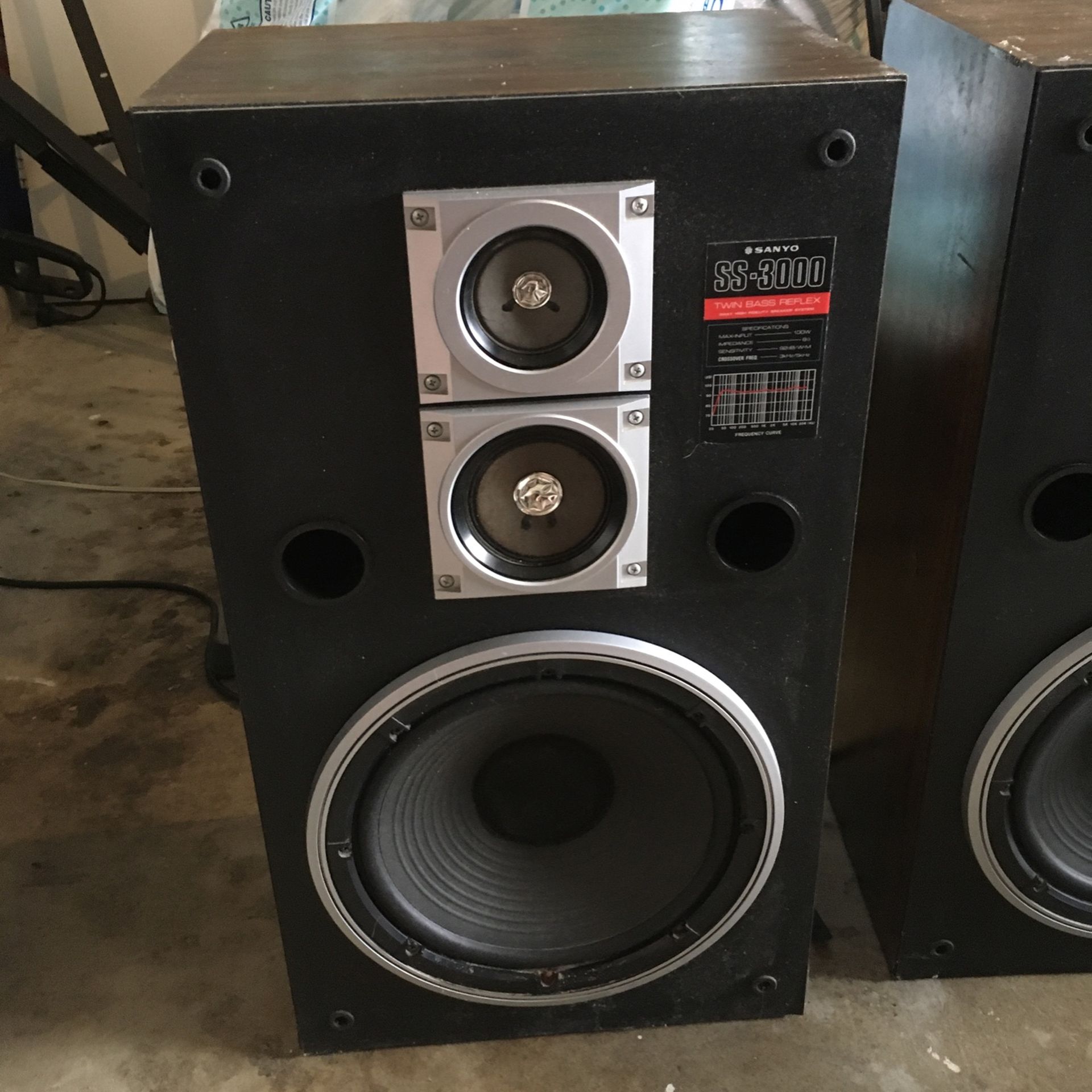 Sanyo SS-3000 Speakers. 100 Watts for Sale in Grapevine, TX - OfferUp