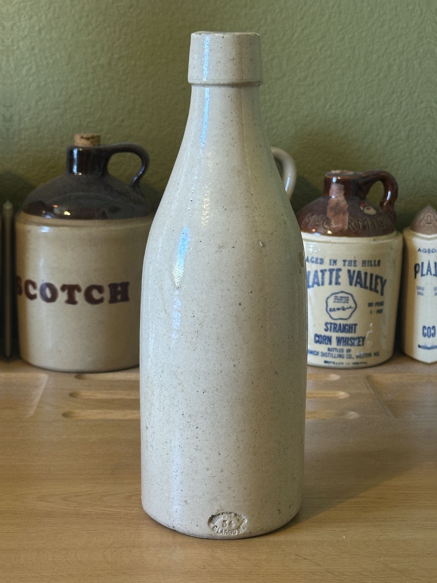 Antique Stoneware Beer Bottle