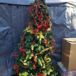 Twinkly multicolor changing tree comes with all garland. Make Offer