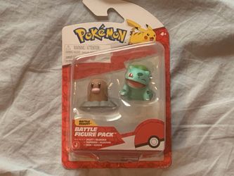 Jazwares Pokémon Battle Figure Pack: Diglett & Bulbasaur