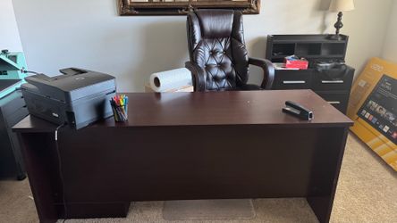Desk and chair