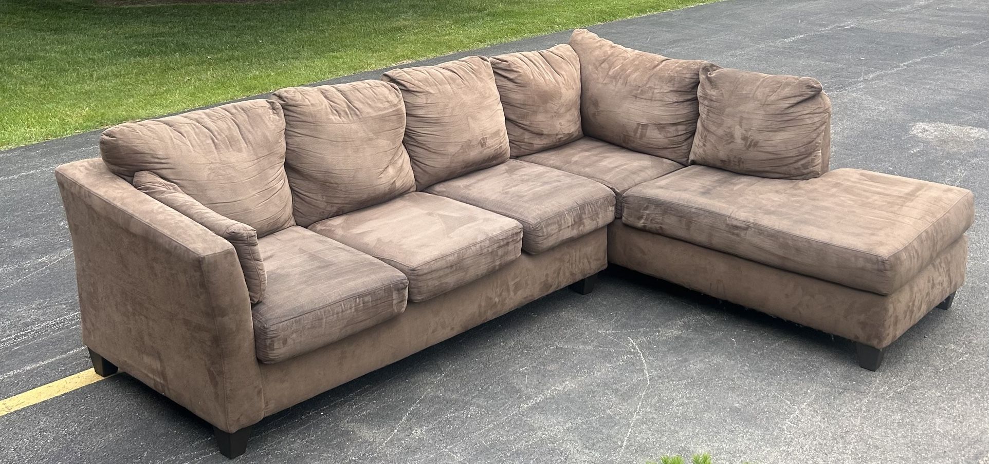 Brown Sectional Couch Set