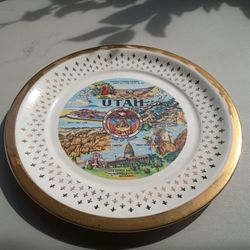 Vintage Utah Landmark Collector's Plate 