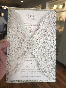Wedding invitations. Lasercut