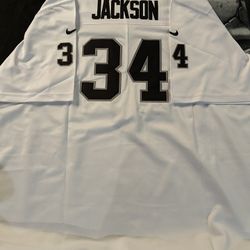 WOMENS BO JACKSON LAS VEGAS RAIDERS STITCHED JERSEY SIZE 2XL