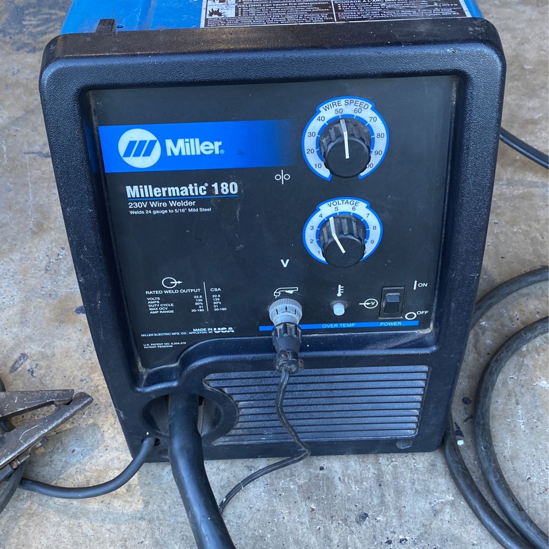 Millermatic 180   230v Wire Welder