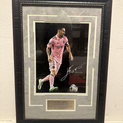 Messi Photo And Frame. Sign Copy 