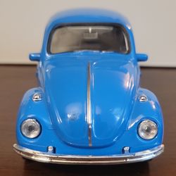 Volkswagen Beetle Classic Blue Diecast Model Car No. 42343