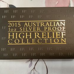 2015 Australian High Relief SILVER proof 3 Coin Set