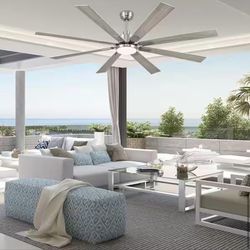72 in. Indoor/Outdoor Ceiling Fan with Light