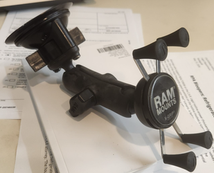 RAM MOUNTS X-Grip Phone Mount, Twist Lock Suction with Universal X-Grip Holder