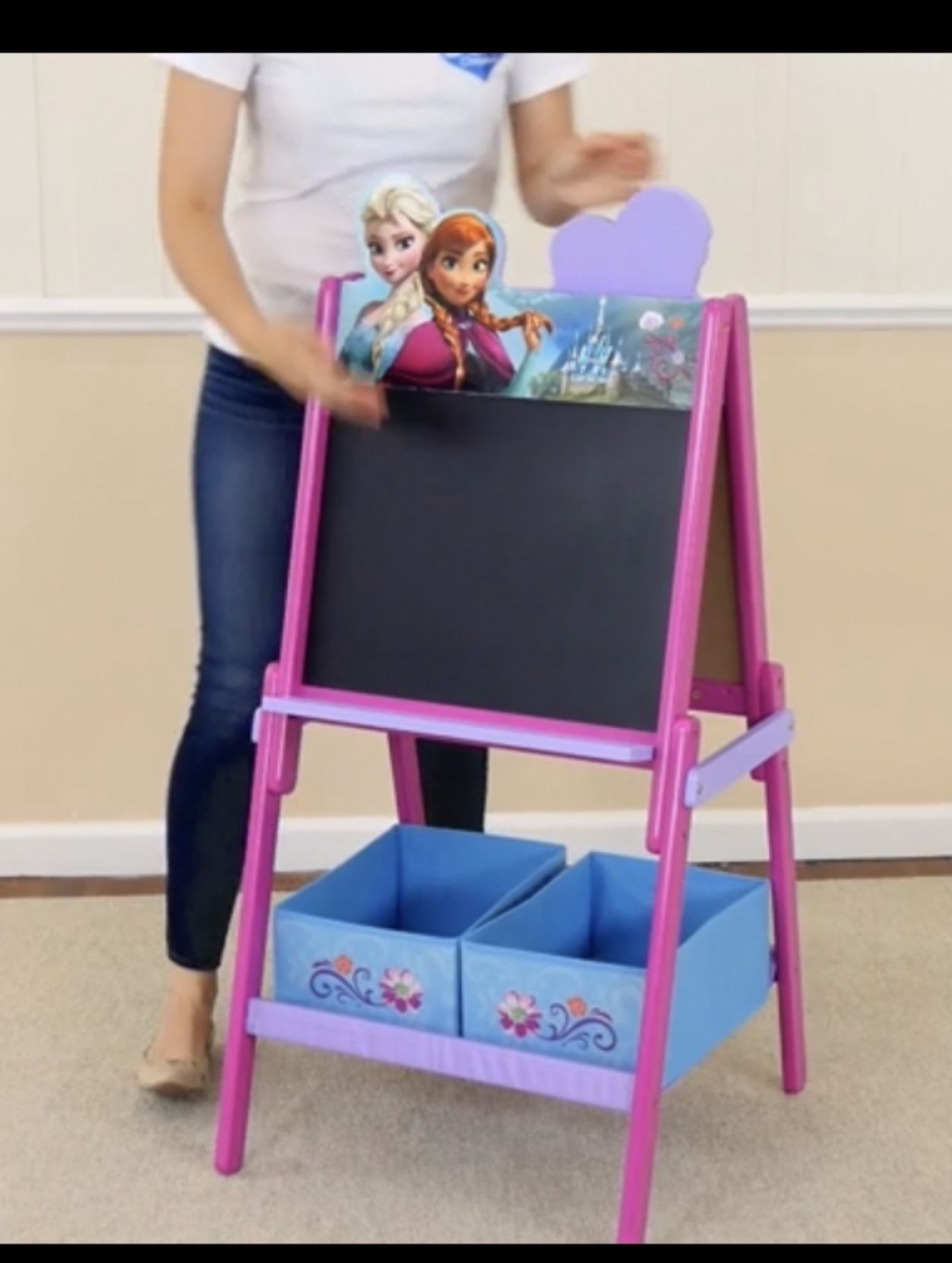 Frozen Activity Easel With Storage Caballete