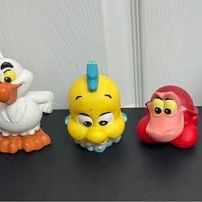 Disney Little Mermaid Bath Toy Set Ariel Ursula Scuttle Flounder Sebastian just $8 