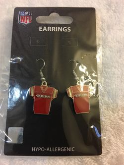 San Francisco 49ers Jersey earrings
