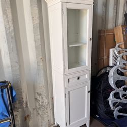 Storage Cabinet - White Plastic H