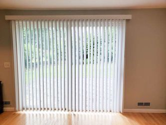 White Textured Design Vertical Blinds
