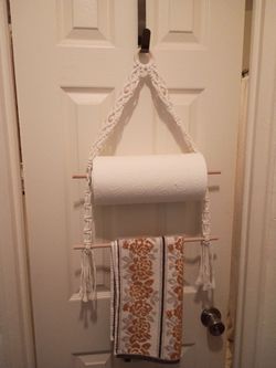 Paper towel holder boho