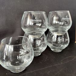 Hennessy Cognac snifter glasses