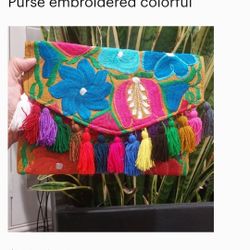 Embroidered Purse
