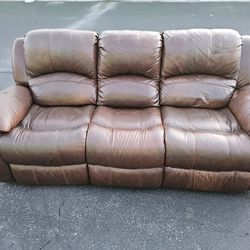 Leather Reclining couch