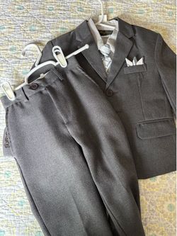 Rafaeli Boys Gray Suit Set 4T