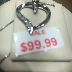 Diamond heart necklace, special