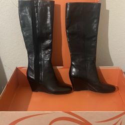 Girls Sz 61/2 Black Boots 