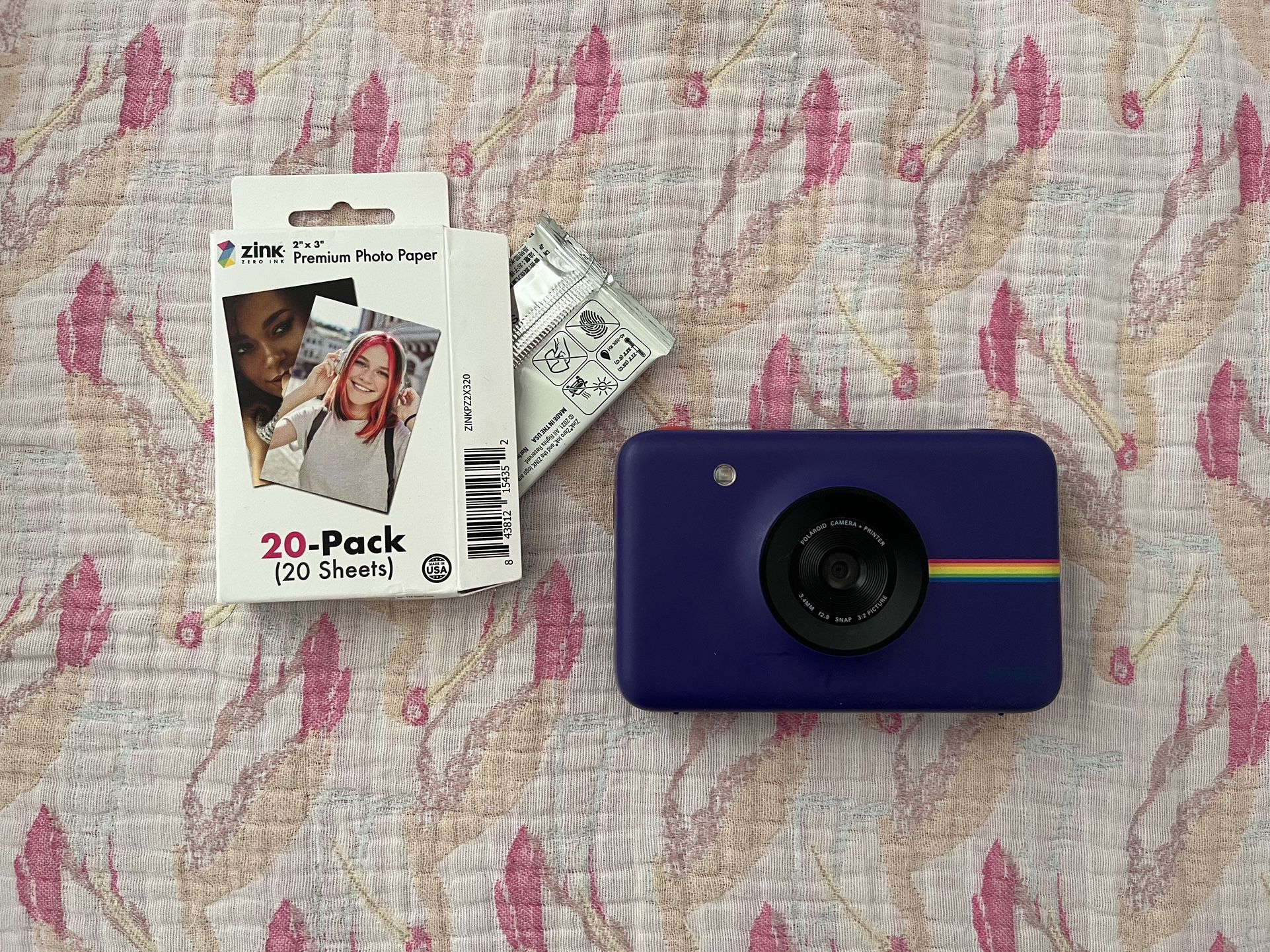 Purple Polaroid Snap Instant Camera 