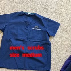 Men's  scrub  sets  (size  medium,  blue)   -   $10/set