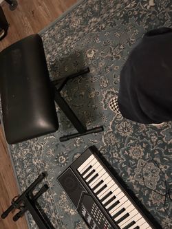 Rock jam rj5061 keyboard with stand and stool