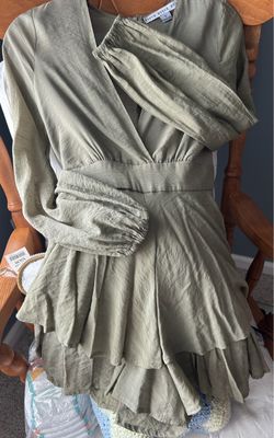 Dress with attached shorts