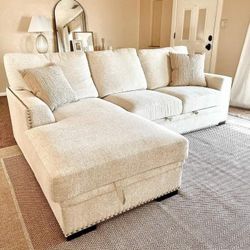 Morelia  Sectional With Pull-Out Bed With Hidden Storage 