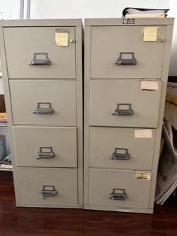 Fire-Resistant 4-Drawer Filing Cabinet with Keys | 2 Available