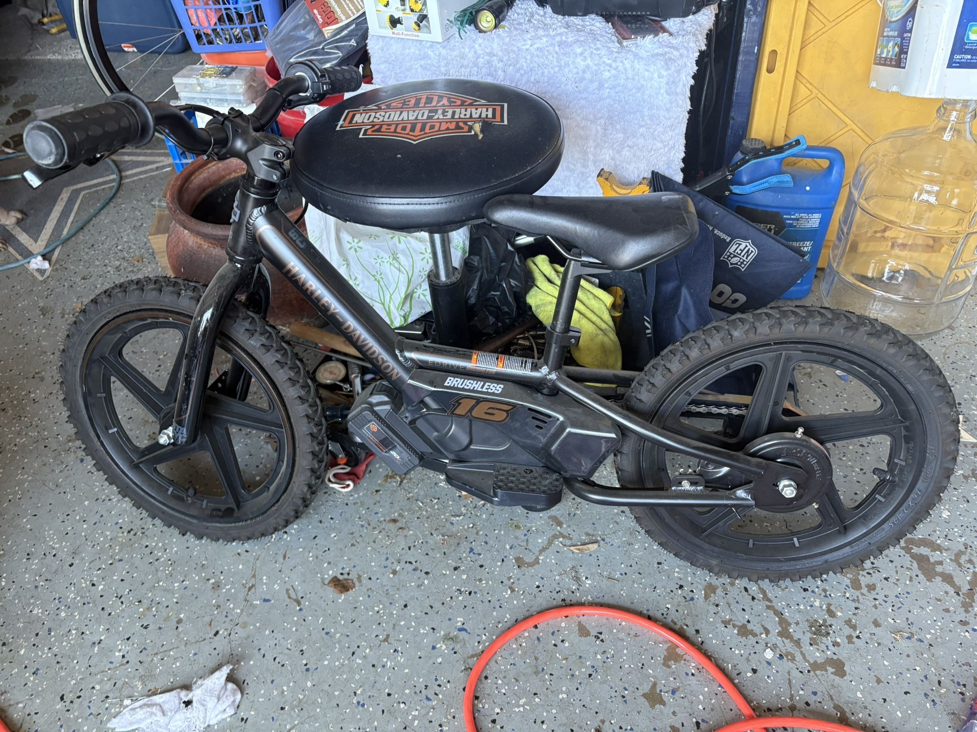H-D STACYC 16eDRIVE Brushless Balance Bike, an electric-powered Bike