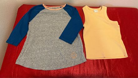 Girls Gymboree Raglan Shirt(7/8) & Yellow Ribbed Tank Top (6/7) - kids clothes - Simi Valley