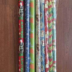 New Wrapping Paper Set of 8 