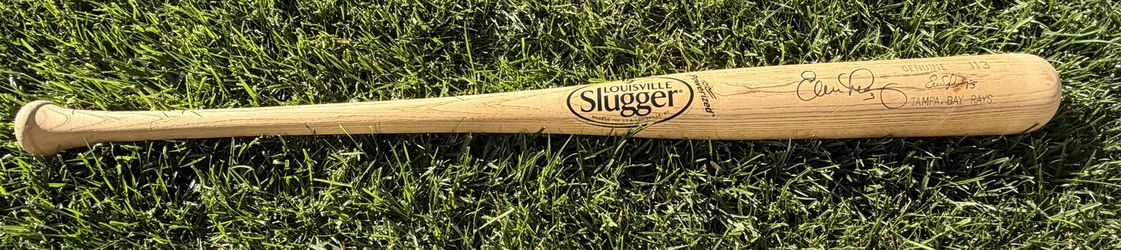 Evan Longoria Tampa Bay Rays Signed Bat 