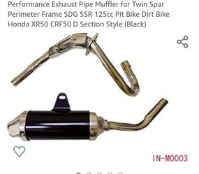 Perimeter pit bike exhaust