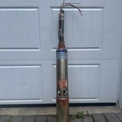 Water Pump 1 HP Submersible 3-Wire Motor 20-GPM Deep Well Potable Water Pump