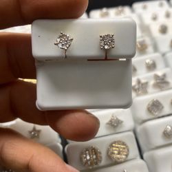 Real Gold Real Diamond Earrings